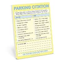 Book Cover for Knock Knock Parking Citation Nifty Note (Pastel Yellow) by Knock Knock