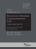 Book Cover for Modern Constitutional Law Cases and Notes, 2019 Supplement to Unabridged and Abridged Versions by Bennett L. Gershman, Ronald D. Rotunda