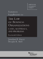 Book Cover for Statutory Supplement to The Law of Business Organizations, Cases, Materials, and Problems by Jonathan R. Macey, Douglas K. Moll