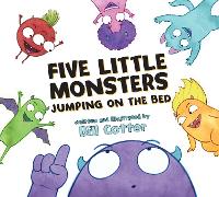 Book Cover for Five Little Monsters Jumping on the Bed by Bill Cotter