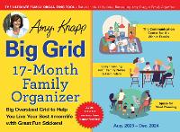 Book Cover for 2024 Amy Knapp's Big Grid Family Organizer Wall Calendar by Sourcebooks