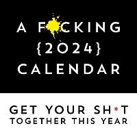 Book Cover for A F*cking 2024 Wall Calendar by Sourcebooks