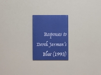 Book Cover for Responses to Derek Jarman's Blue (1993) by Richard Porter