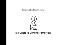 Book Cover for My Uncle Is Coming Tomorrow by Sebastián Santana Camargo