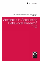 Book Cover for Advances in Accounting Behavioral Research by Vicky Arnold