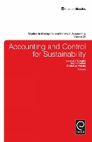 Book Cover for Accounting and Control for Sustainability by Lucrezia Songini