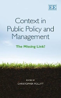 Book Cover for Context in Public Policy and Management by Christopher Pollitt