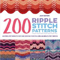 Book Cover for 200 Ripple Stitch Patterns by Jan Eaton