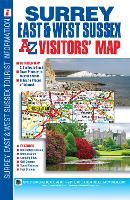 Book Cover for Surrey, East and West Sussex A-Z Visitors' Map by AZ Maps