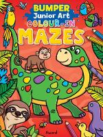 Book Cover for Bumper Junior Art Colour in Mazes by Angela Hewitt