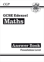 Book Cover for GCSE Maths Edexcel Answers for Workbook: Foundation by CGP Books