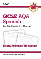 Book Cover for GCSE Spanish AQA Exam Practice Workbook by CGP Books