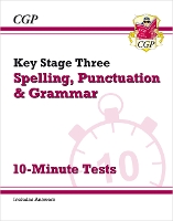 Book Cover for KS3 Spelling, Punctuation and Grammar 10-Minute Tests (includes answers) by CGP Books