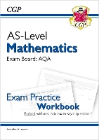 Book Cover for AS-Level Maths AQA Exam Practice Workbook (Includes Answers) by CGP Books