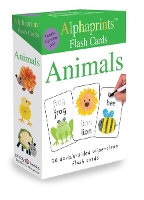 Book Cover for Alphaprints Flash Cards Animals by Roger Priddy