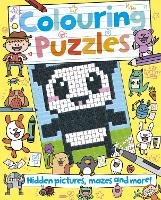 Book Cover for Colouring Puzzles by Jess Bradley
