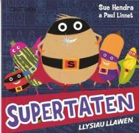 Book Cover for Supertaten Llysiau Llawen by Sue Hendra