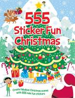 Book Cover for 555 Sticker Fun Christmas by Oakley Graham