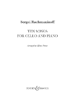 Book Cover for Ten Songs for Cello and Piano by Sergej Wassiljewitsch Rachmaninow