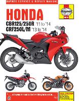 Book Cover for Honda CBR125R, CBR250R, CBR300R, CB300F & CRF250 (11-18) by Haynes Publishing