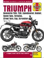 Book Cover for Triumph Bonneville T100, T120, Speedmaster, Bobber, Speed Twin, Thruxton, Street Twin, Cup, Scrambler (16 to 19) by Matthew Coombs