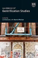 Book Cover for Handbook of Gentrification Studies by Martin Phillips