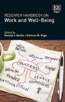Book Cover for Research Handbook on Work and Well-Being by Ronald J. Burke
