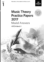 Book Cover for Music Theory Practice Papers 2017 Model Answers, ABRSM Grade 1 by ABRSM