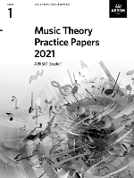 Book Cover for Music Theory Practice Papers 2021, ABRSM Grade 1 by ABRSM