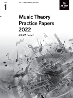 Book Cover for Music Theory Practice Papers 2022, ABRSM Grade 1 by ABRSM