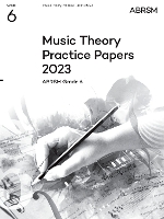 Book Cover for Music Theory Practice Papers 2023, ABRSM Grade 6 by ABRSM