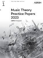 Book Cover for Music Theory Practice Papers 2023, ABRSM Grade 1 by ABRSM