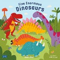 Book Cover for Five Enormous Dinosaurs by Will Bonner