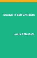 Book Cover for Essays on Self-Criticism by Louis Althusser