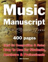 Book Cover for Music Manuscript with Musical Terms by Jake Jackson