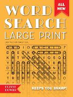 Book Cover for Word Search Large Print (Orange) by Daisy Seal
