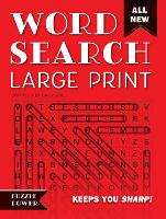 Book Cover for Word Search Large Print (Red) by Daisy Seal