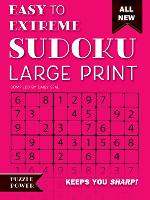 Book Cover for Easy to Extreme Sudoku Large Print (Pink) by Daisy Seal