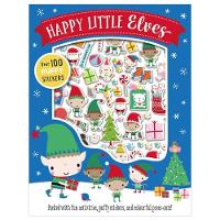 Book Cover for Happy Little Elves Puffy Sticker Activity by Dawn Machell