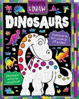 Book Cover for Scratch & Draw Dinosaurs - Scratch Art Activity Book by Nat Lambert