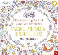 Book Cover for British Museum: The Colouring Book of Cards and Envelopes: Amazing Animals and Beautiful Birds by Rachel Cloyne