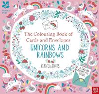 Book Cover for National Trust: The Colouring Book of Cards and Envelopes – Unicorns and Rainbows by Rebecca Jones