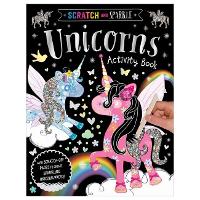 Book Cover for Scratch and Sparkle Unicorns Activity Book by Lara Ede