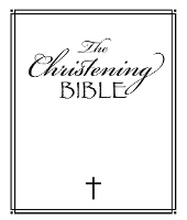 Book Cover for The Christening Bible by Lizzie Ribbons