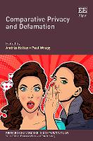 Book Cover for Comparative Privacy and Defamation by András Koltay