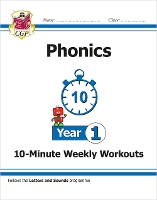 Book Cover for KS1 Year 1 English Phonics 10-Minute Weekly Workouts by CGP Books