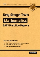 Book Cover for KS2 Maths SATS Practice Papers: Pack 5 - for the 2024 tests (with free Online Extras) by CGP Books