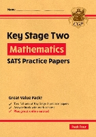 Book Cover for KS2 Maths SATS Practice Papers: Pack 4 - for the 2024 tests (with free Online Extras) by CGP Books