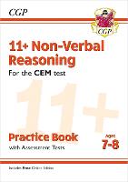 Book Cover for 11+ CEM Non-Verbal Reasoning Practice Book & Assessment Tests - Ages 7-8 (With Online Edition) by CGP Books