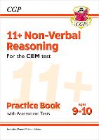 Book Cover for 11+ CEM Non-Verbal Reasoning Practice Book & Assessment Tests - Ages 9-10 (With Online Edition) by CGP Books